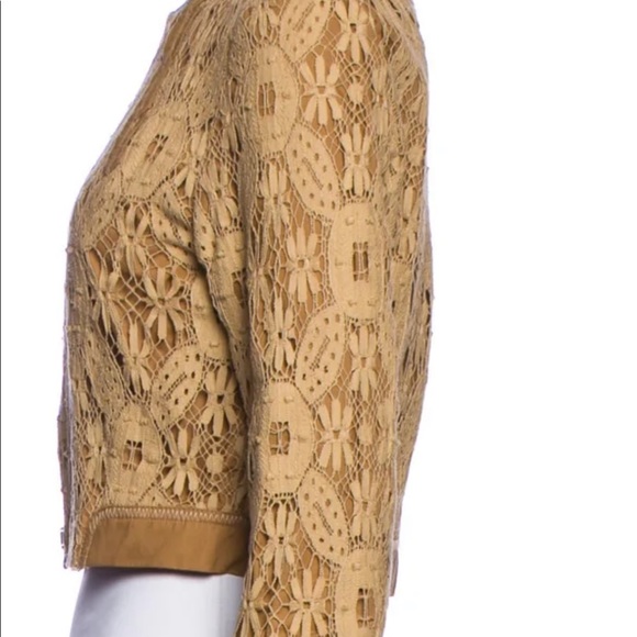 SCHUMACHER OPEN BROCADE CROPPED JACKET - Picture 5 of 9